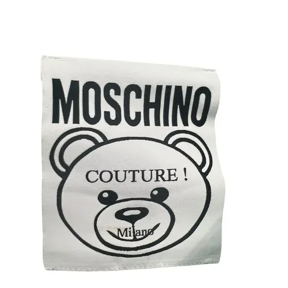 Moschino Couture Sweatshirt Pullover US 8 100% Organic Cotton Green Teddy Bear - Picture 6 of 8